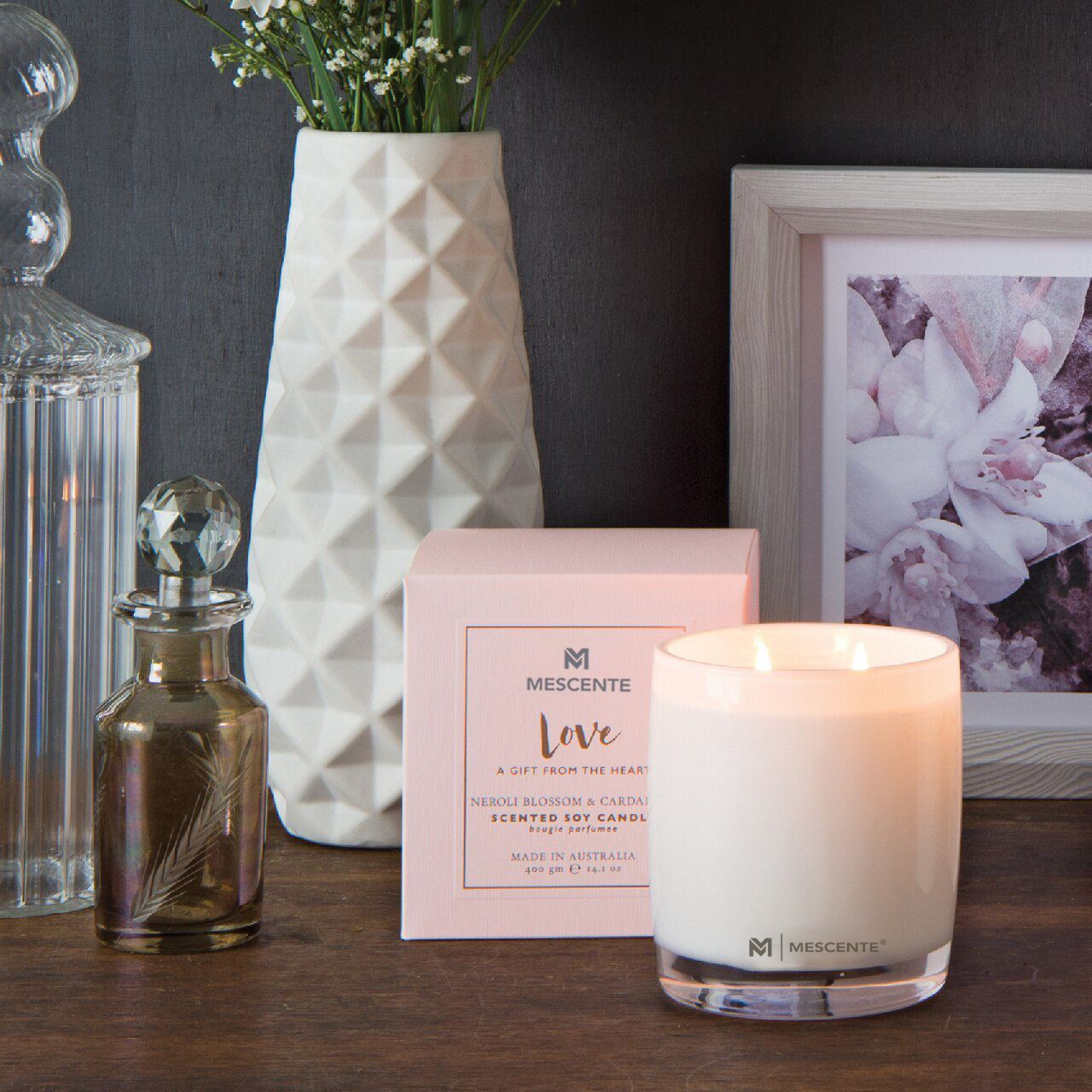 Buidéal Mór Gloine M&Scent Bunriachtanais Baile Bronntanas Giolcach Diffuser Aroma Lorg Le Bataí RatánComment