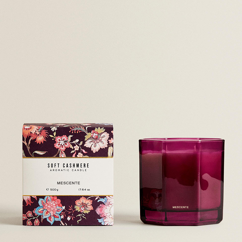 M&Boladh Só na Nollag Coinnle Scentáilte na Nollag Aromatherapy Coinnle Céir Soighe Aroma i mBosca Bronntanais Próca Gloine Dubh