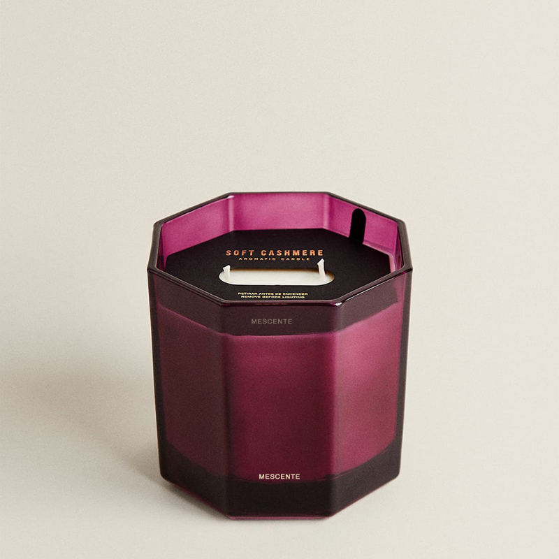 M&Boladh Só na Nollag Coinnle Scentáilte na Nollag Aromatherapy Coinnle Céir Soighe Aroma i mBosca Bronntanais Próca Gloine Dubh