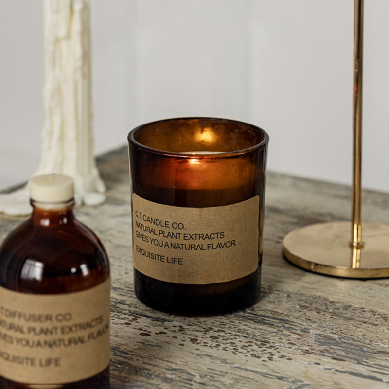 M&Scent diffuser giolcach tí decor só agus coinneal cumhra socraithe le pacáistiú bosca