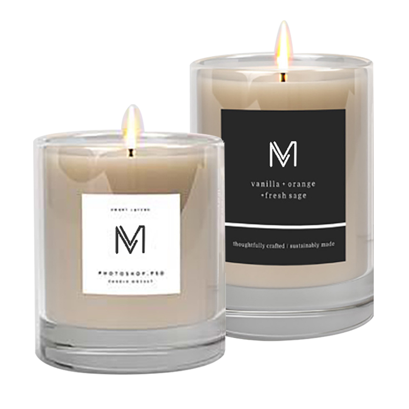 Monarcha mórdhíola M&Scent só go díreach lipéad príobháideach coinnle céir soighe cumhra le bosca ar an mórchóir