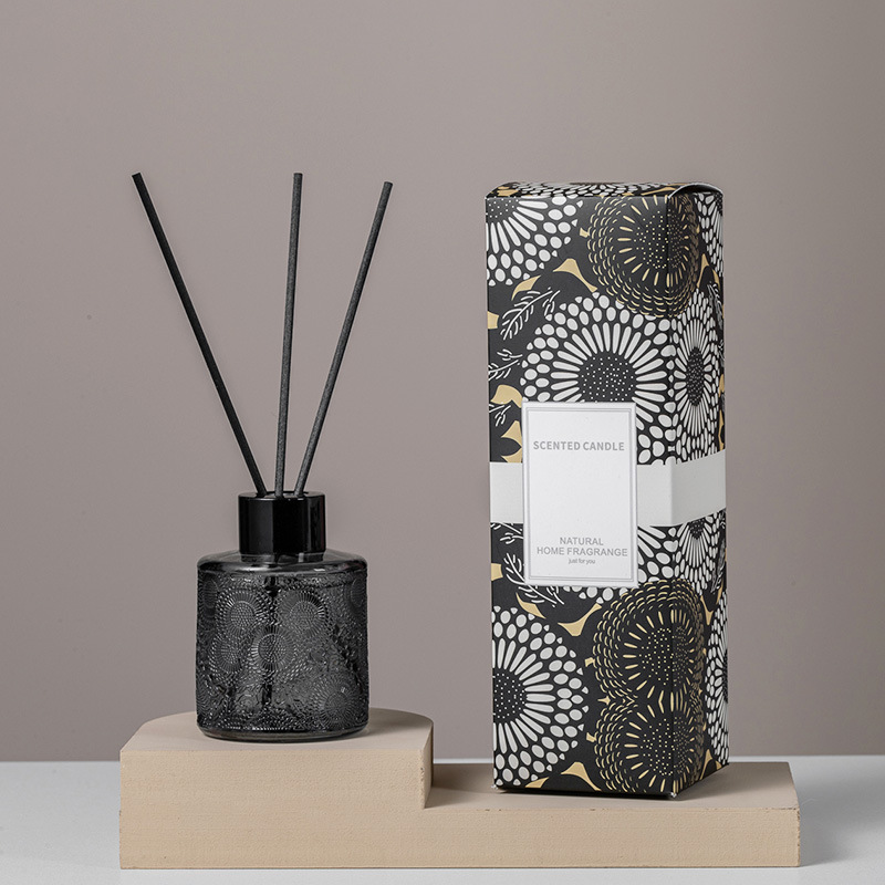 Buidéal diffuser giolcach lipéad príobháideach M&Scent le bosca bronntanais, só diffuser giolcach