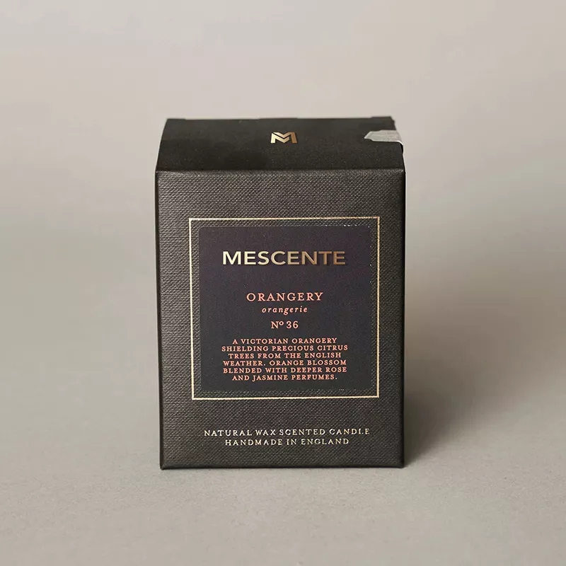 M&Boladh Lipéad Príobháideach Só Nua Mórdhíola Príobháideach Saincheaptha Prócaí Criostail na Nollag Coinneal Soighe Scented Kerzen le clúdach