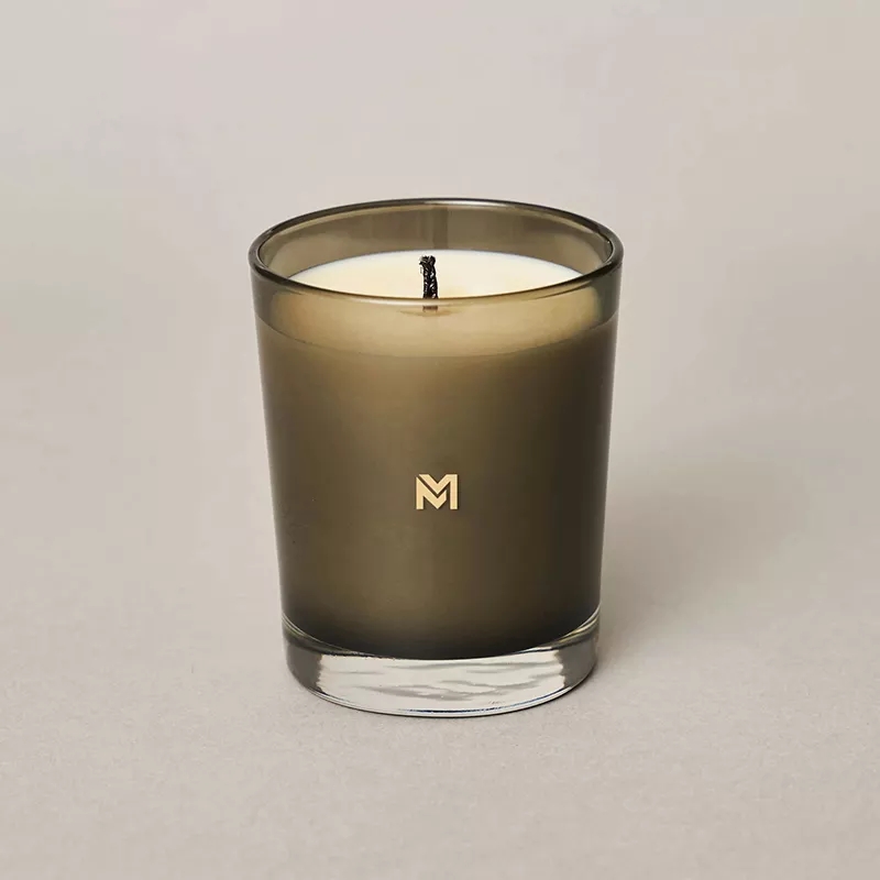 M&Boladh Lipéad Príobháideach Só Nua Mórdhíola Príobháideach Saincheaptha Prócaí Criostail na Nollag Coinneal Soighe Scented Kerzen le clúdach