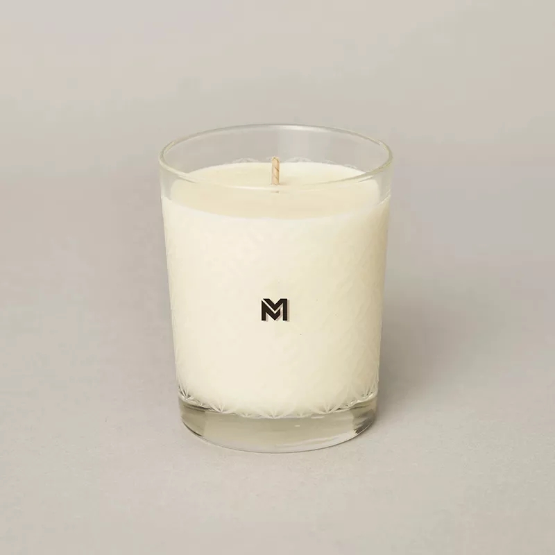 M&Boladh Lipéad Príobháideach Só Nua Mórdhíola Príobháideach Saincheaptha Prócaí Criostail na Nollag Coinneal Soighe Scented Kerzen le clúdach