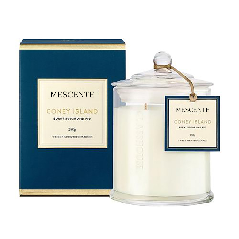 Lipéad Príobháideach Saincheaptha Só Mórdhíola M&Scent Próca cruinneachán na Nollag Coinnle Soighe Scented Le clúdach