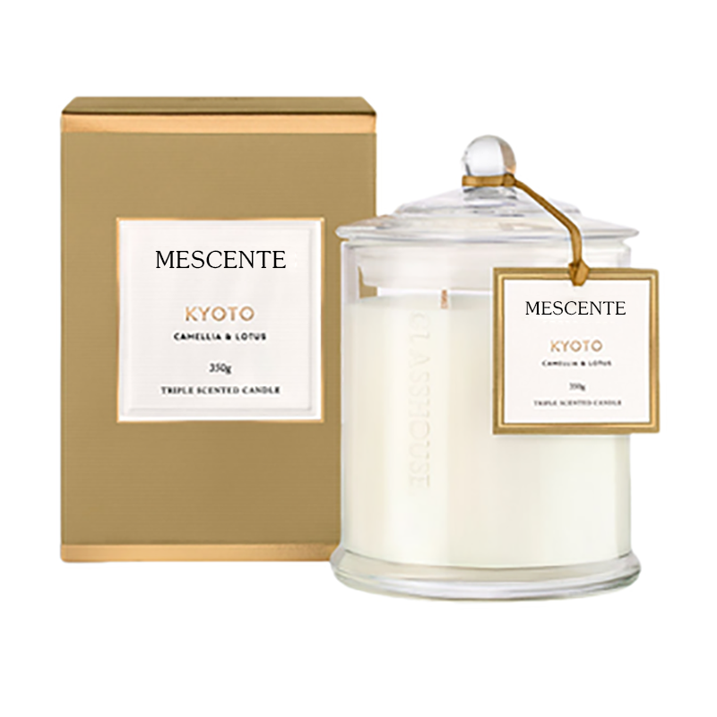 Lipéad Príobháideach Saincheaptha Só Mórdhíola M&Scent Próca cruinneachán na Nollag Coinnle Soighe Scented Le clúdach