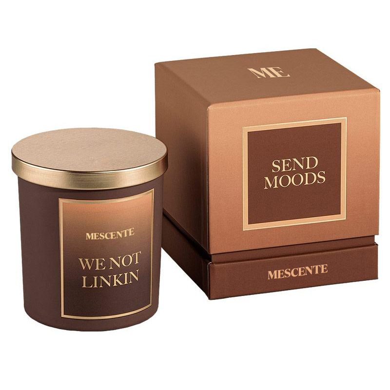 M&Boladh Lipéad Príobháideach Só Nua Mórdhíola Príobháideach Saincheaptha Prócaí Criostail na Nollag Coinneal Soighe Scented Kerzen le clúdach