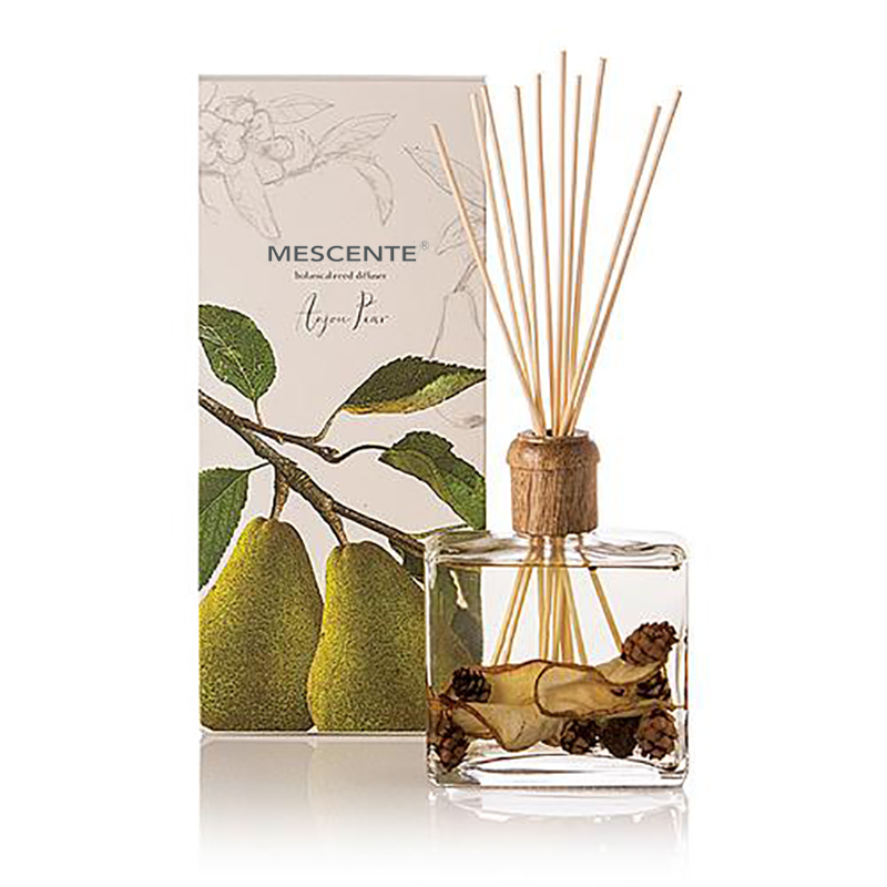 Mórdhíol Só Ardchaighdeáin Saincheaptha Lipéad Príobháideach Flower Sola Wood Aroma Reed Diffuser Le Bosca