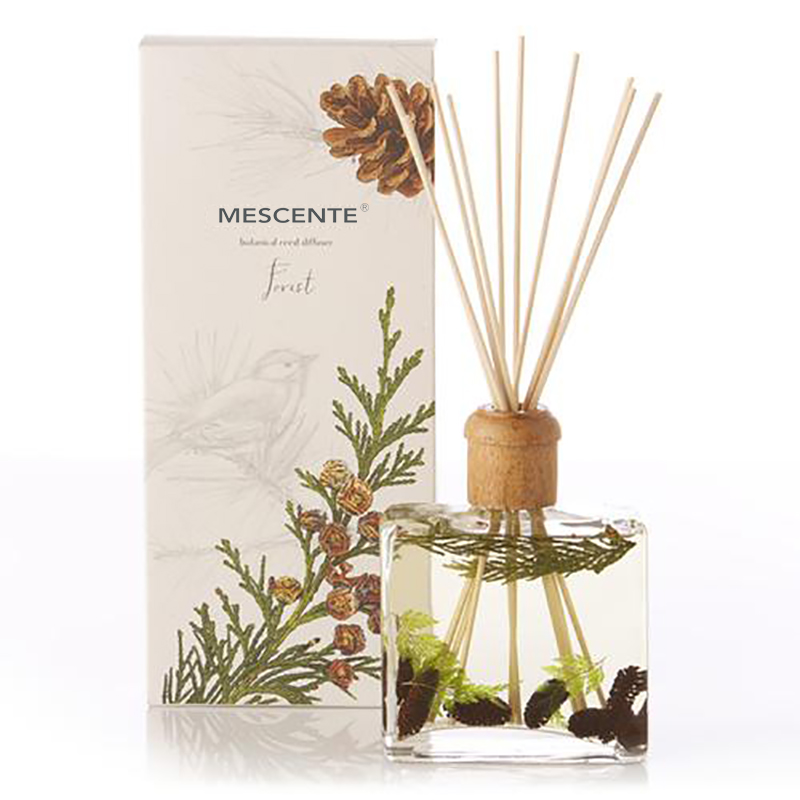 Mórdhíol Só Ardchaighdeáin Saincheaptha Lipéad Príobháideach Flower Sola Wood Aroma Reed Diffuser Le Bosca