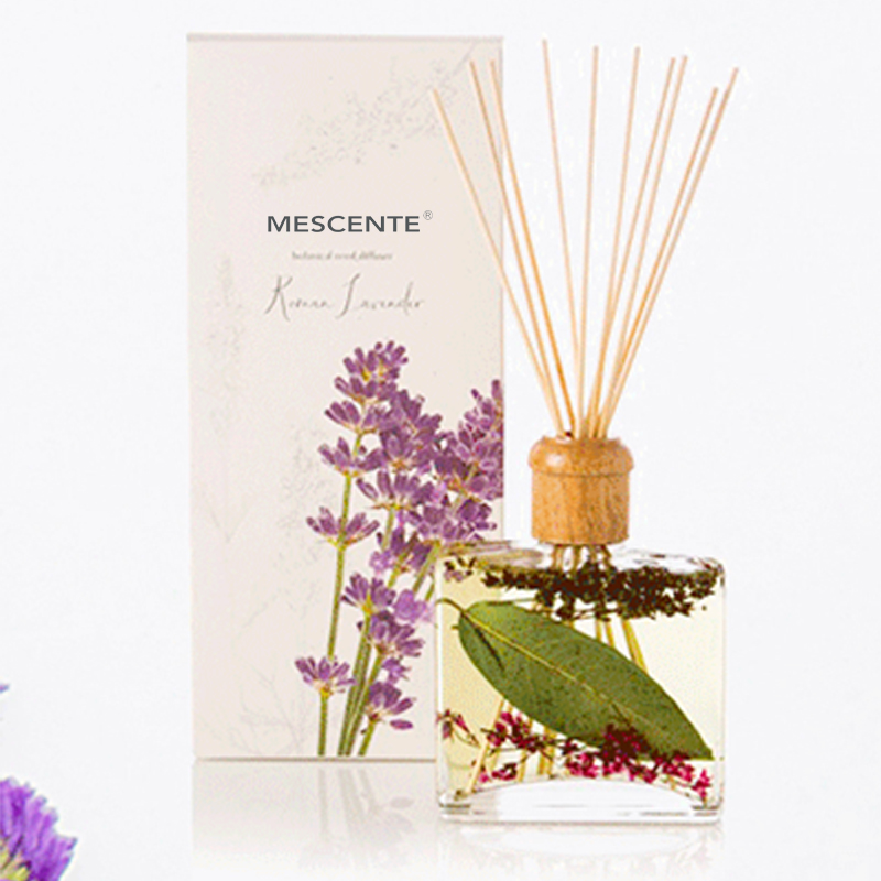 Mórdhíol Só Ardchaighdeáin Saincheaptha Lipéad Príobháideach Flower Sola Wood Aroma Reed Diffuser Le Bosca