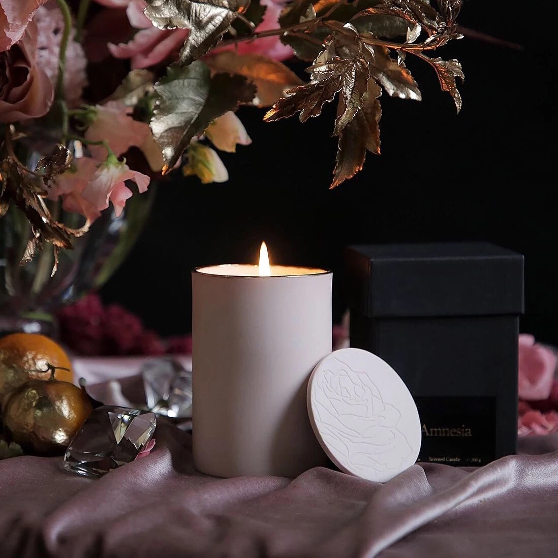 Sealbhóir Gloine Só Mórdhíola M&Boladh Coinnle Ola Cumhráin Cheap Scent Bronntanais Le Lógó