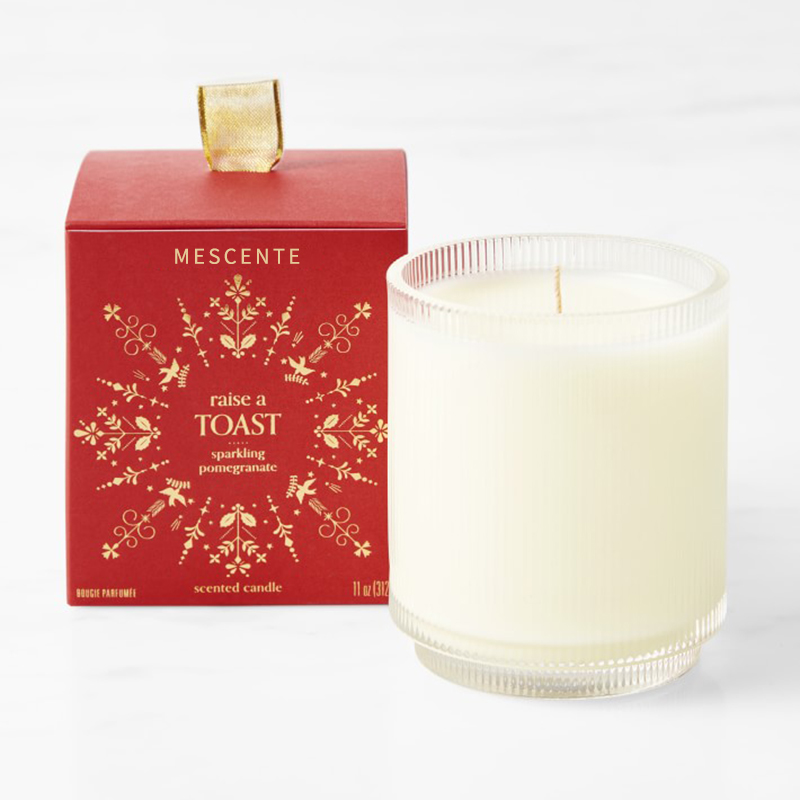 M&Scent Lógó Déanta Saincheaptha Soiléire Orgánach Coinnle Soighe Scented Lipéad Príobháideach I bPróca Gloine