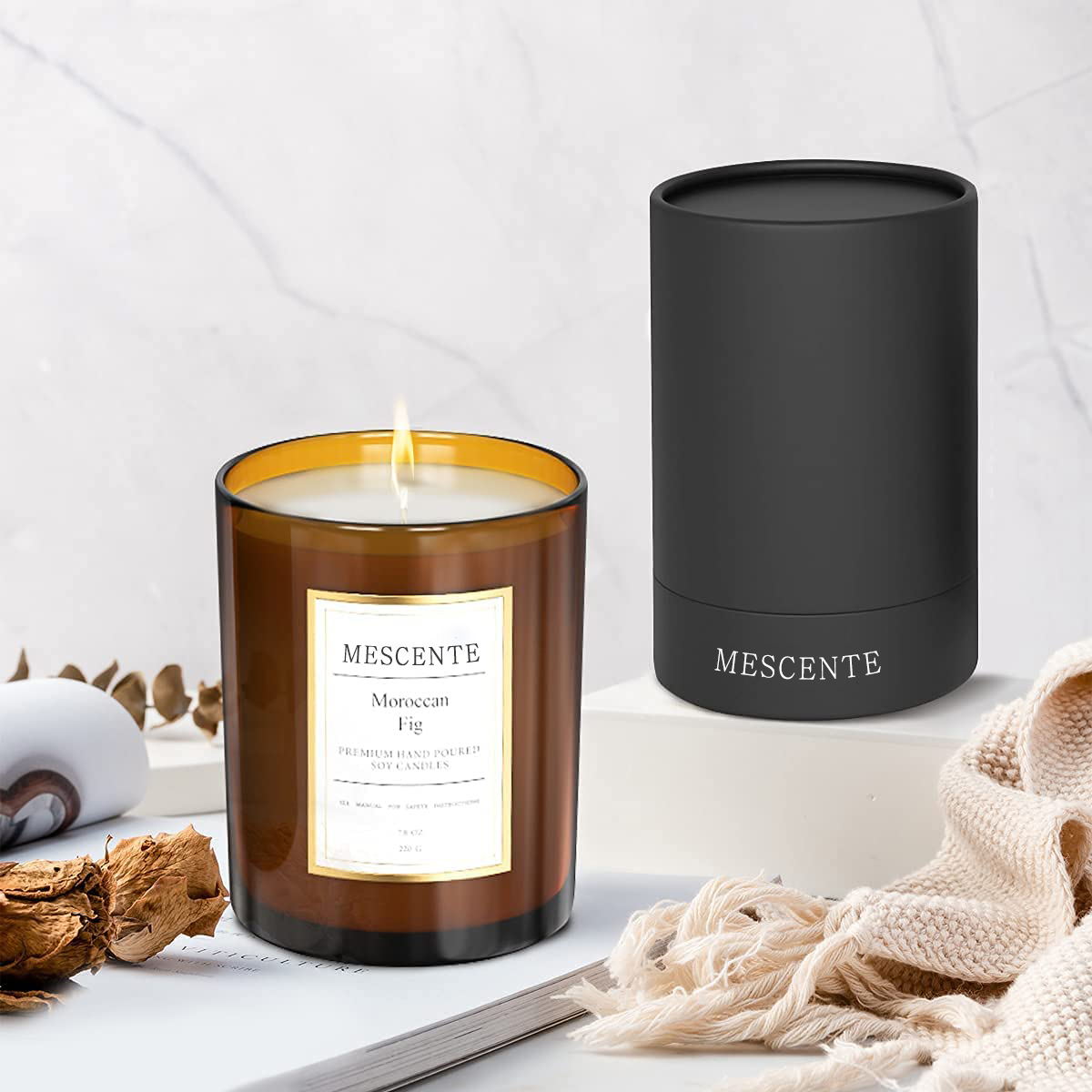 Ordú Mórdhíola M&Scent Só Lipéad Príobháideach Saincheaptha Tacar Bronntanais Coinnle Céir Soighe Scentáilte