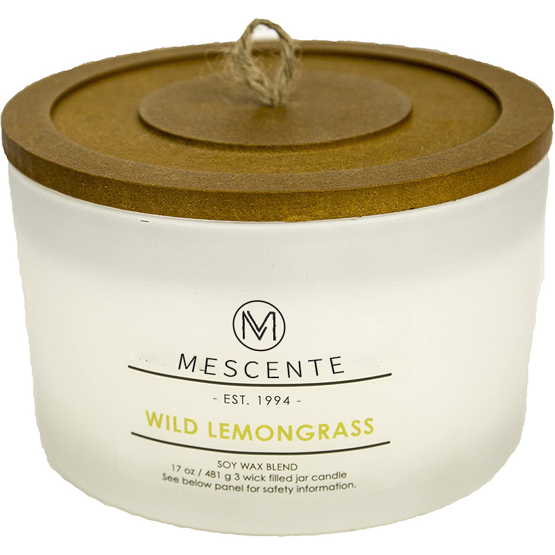 M&Scent Sealbhóirí Gloine Lipéad Príobháideach Saincheaptha Mórdhíola Coinnle cumhraithe le Criostail i mBulc