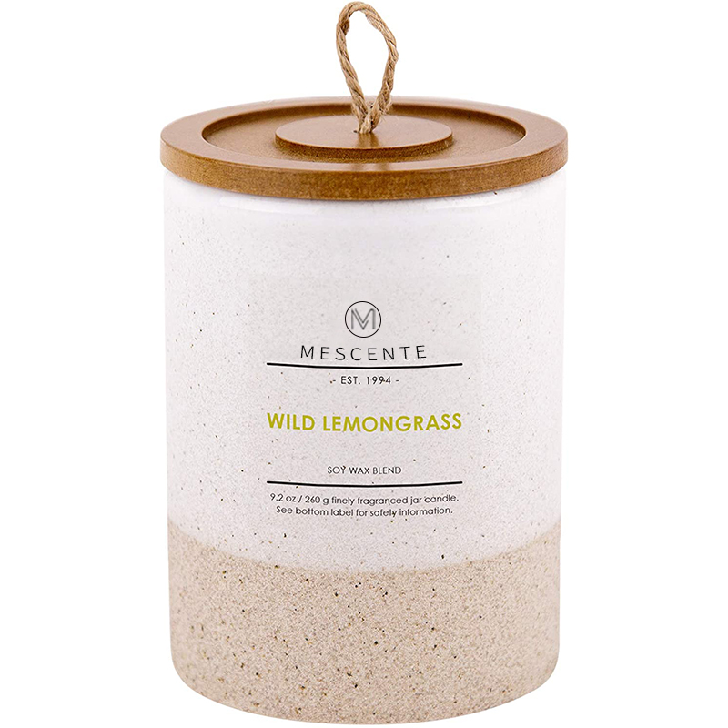M&Scent Sealbhóirí Gloine Lipéad Príobháideach Saincheaptha Mórdhíola Coinnle cumhraithe le Criostail i mBulc