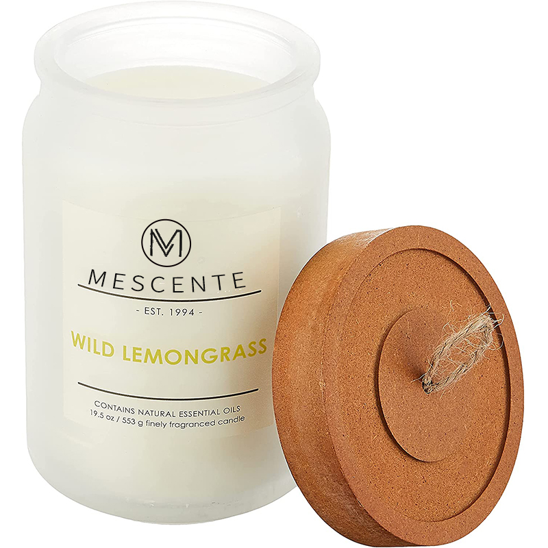 M&Scent Sealbhóirí Gloine Lipéad Príobháideach Saincheaptha Mórdhíola Coinnle cumhraithe le Criostail i mBulc