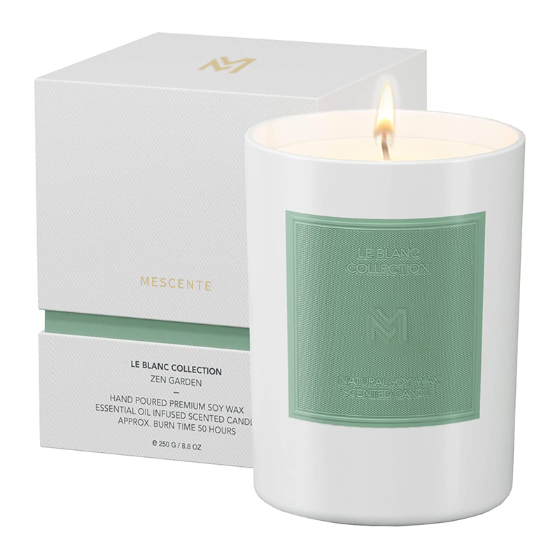 M&Boladh Mórdhíola Próca Gloine Dubh Só an Chustaim Na Nollag Socraithe Coinnle Céir Soighe Aromatherapy