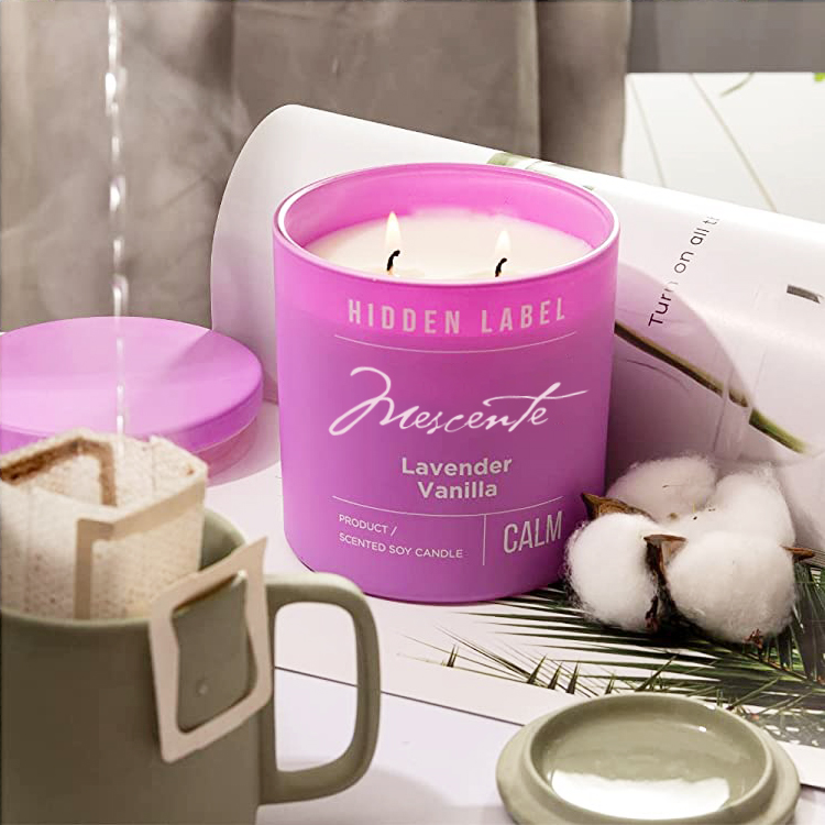 Lipéad Príobháideach só Mórdhíola M&Scent Prócaí Dubha Coinnle Céir Soighe Scented Le Criostail