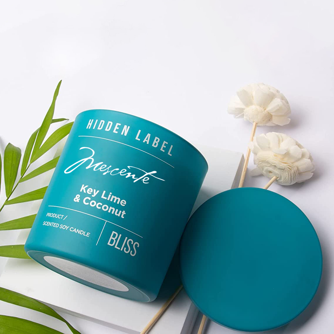 Lipéad Príobháideach só Mórdhíola M&Scent Prócaí Dubha Coinnle Céir Soighe Scented Le Criostail