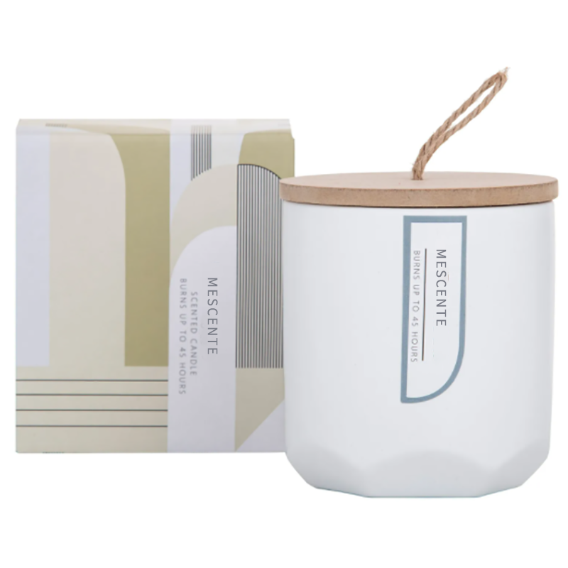 M&Scent Só an Chustam Chruthaigh do Dhéantóir Coinnle Soighe Scentáilte Adhmaid Féin i bPróca Gloine