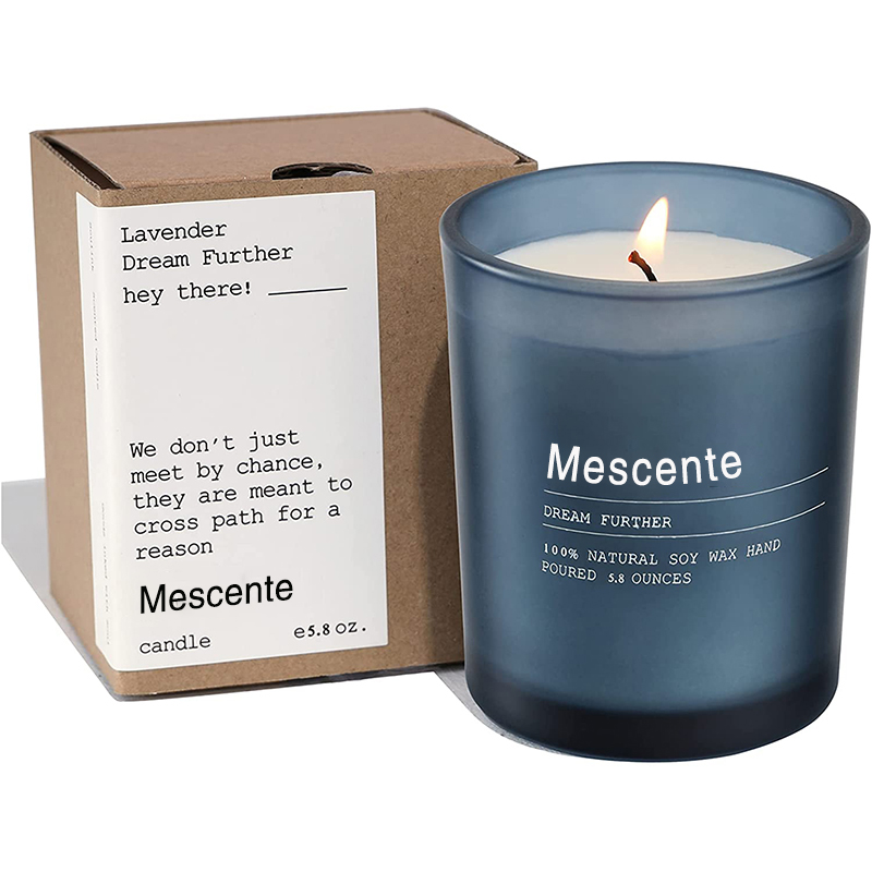 Próca Maisiú Bainise Saincheaptha M&Scent Coinnle cumhraithe Jasmine & Ylang Ylang le Lipéid i mBulc