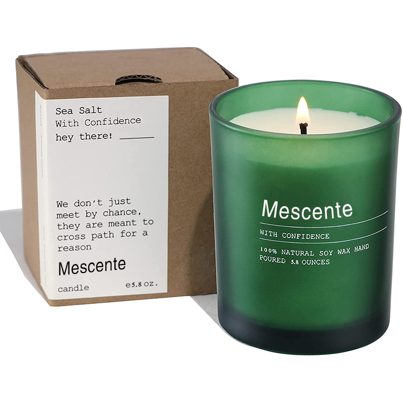Próca Maisiú Bainise Saincheaptha M&Scent Coinnle cumhraithe Jasmine & Ylang Ylang le Lipéid i mBulc