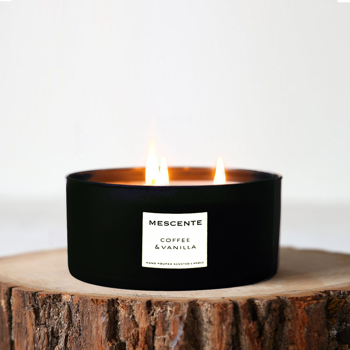 M&Scent cumhartheiripe maisiúil mórdhíola 3 wick seit bronntanas coinneal pailme cnó cócó