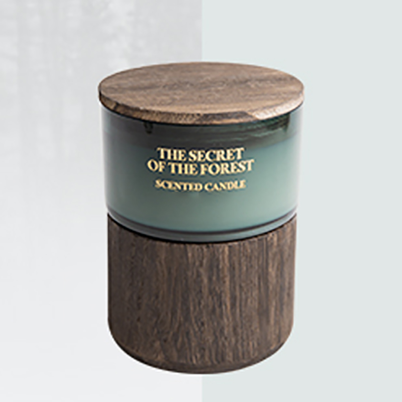 M&Scent prócaí gloine saincheaptha mór-ordú coinneal céir soighe le criostail
