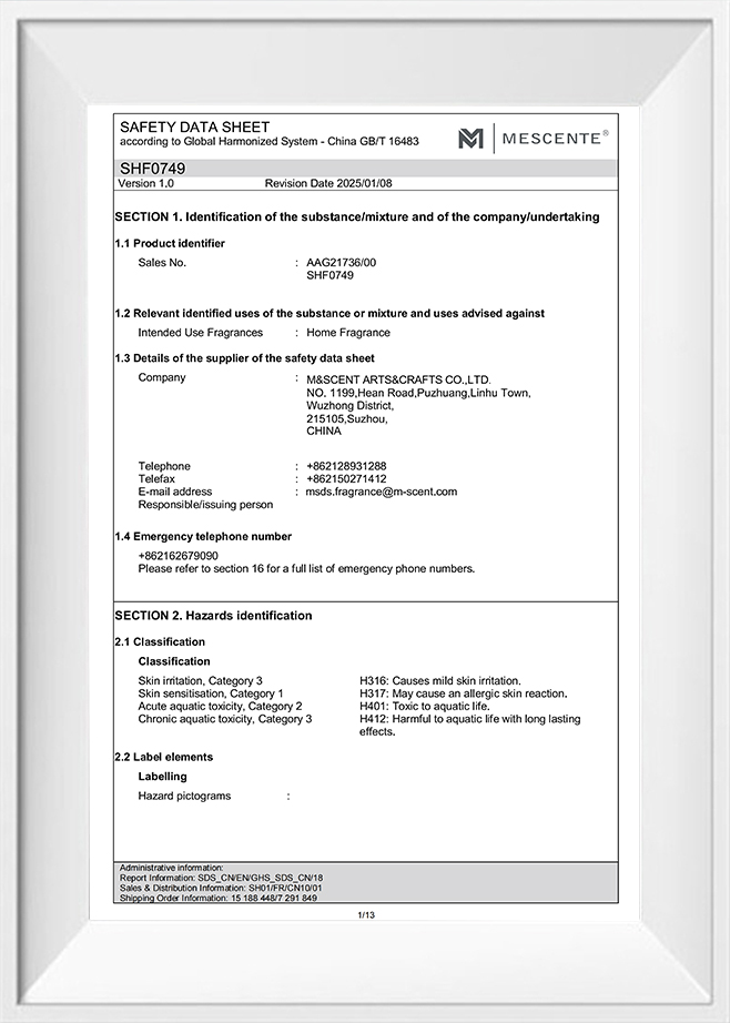 MSDS cumhráin Baile