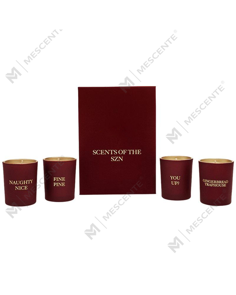 M&Scent só lipéad príobháideach decor baile maisiúchán coinneal cumhra sraith bronntanas coinneal de 4