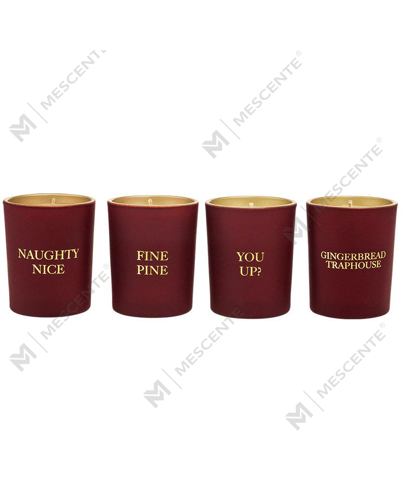 M&Scent só lipéad príobháideach decor baile maisiúchán coinneal cumhra sraith bronntanas coinneal de 4