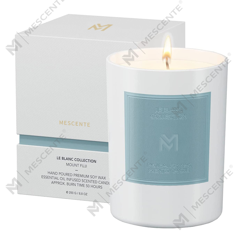 M&Scent Scent Mórdhíola Próca Gloine Dubh Só an Chustaim Na Nollag Socraithe Coinnle Céir Soighe Aromatherapy