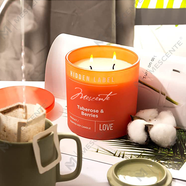 Lipéad Príobháideach só Mórdhíola M&Scent Prócaí Dubha Coinnle Céir Soighe Scented Le Criostail