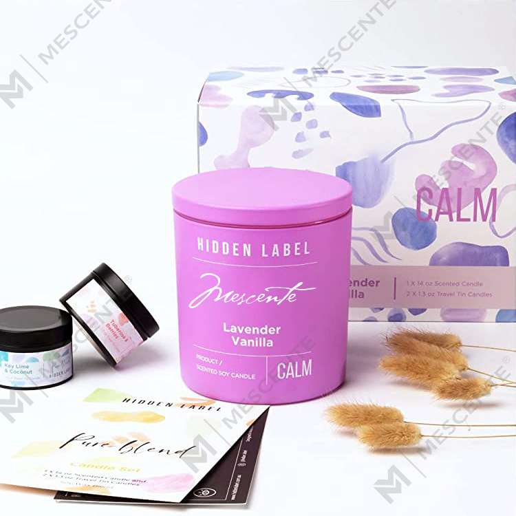 Lipéad Príobháideach só Mórdhíola M&Scent Prócaí Dubha Coinnle Céir Soighe Scented Le Criostail