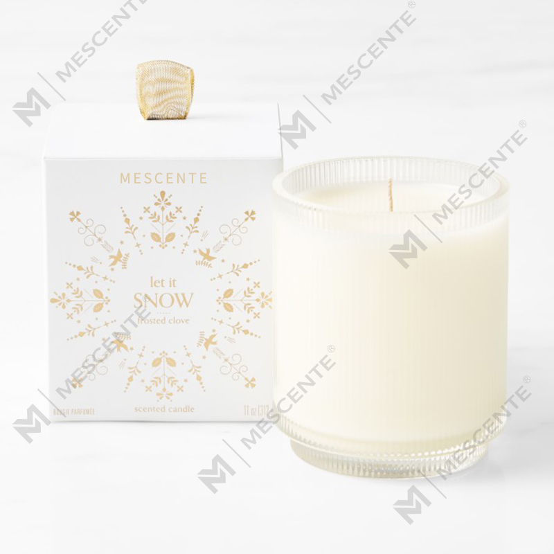 M&Scent Custom Made Lógó Homemade Soiléire Orgánach Coinnle Soighe Scented Lipéad Príobháideach I bPróca Gloine