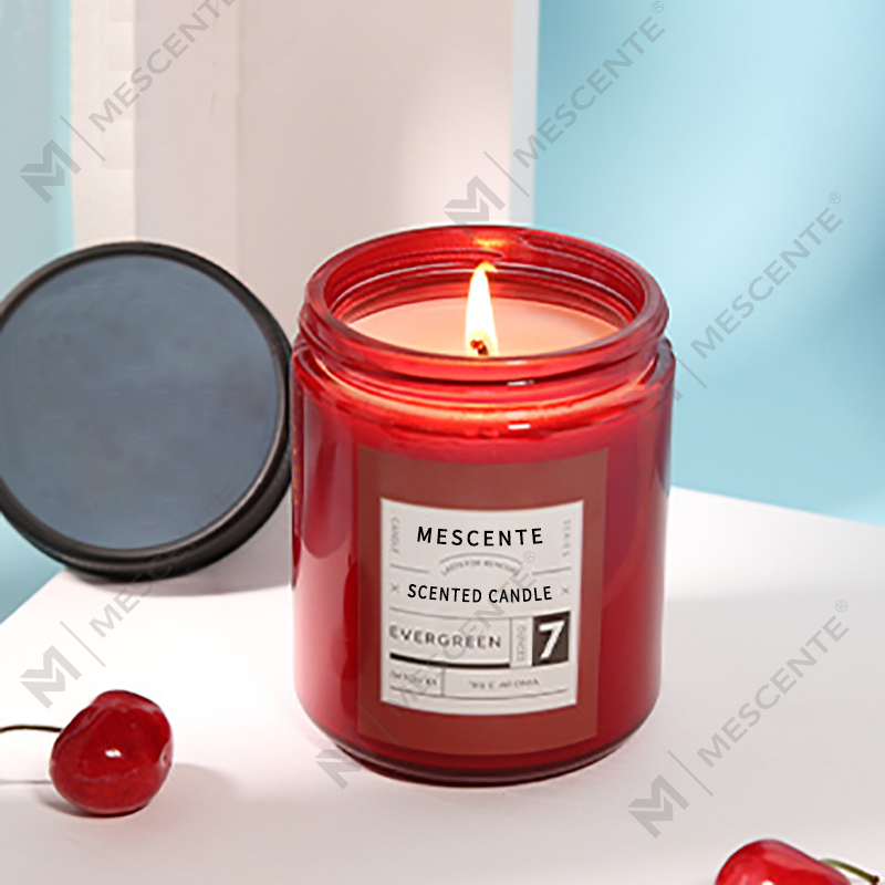 M&Scent lipéad príobháideach saincheaptha coinnle céir soighe cumhra le clúdach