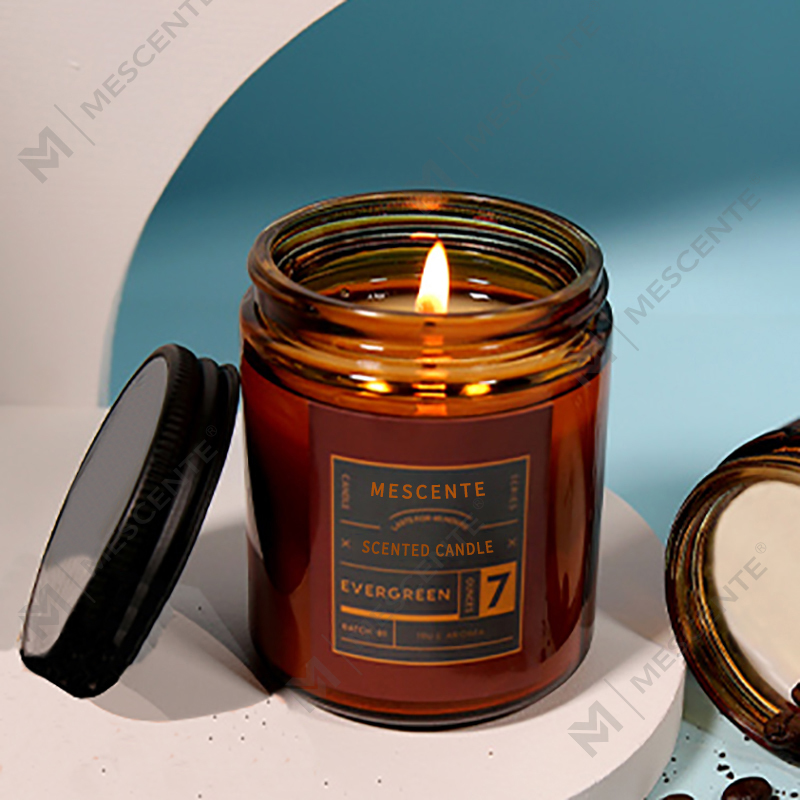 M&Scent lipéad príobháideach saincheaptha coinnle céir soighe cumhra le clúdach