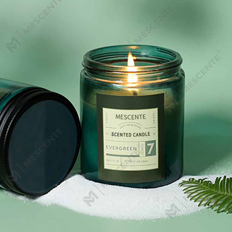 M&Scent lipéad príobháideach saincheaptha coinnle céir soighe cumhra le clúdach