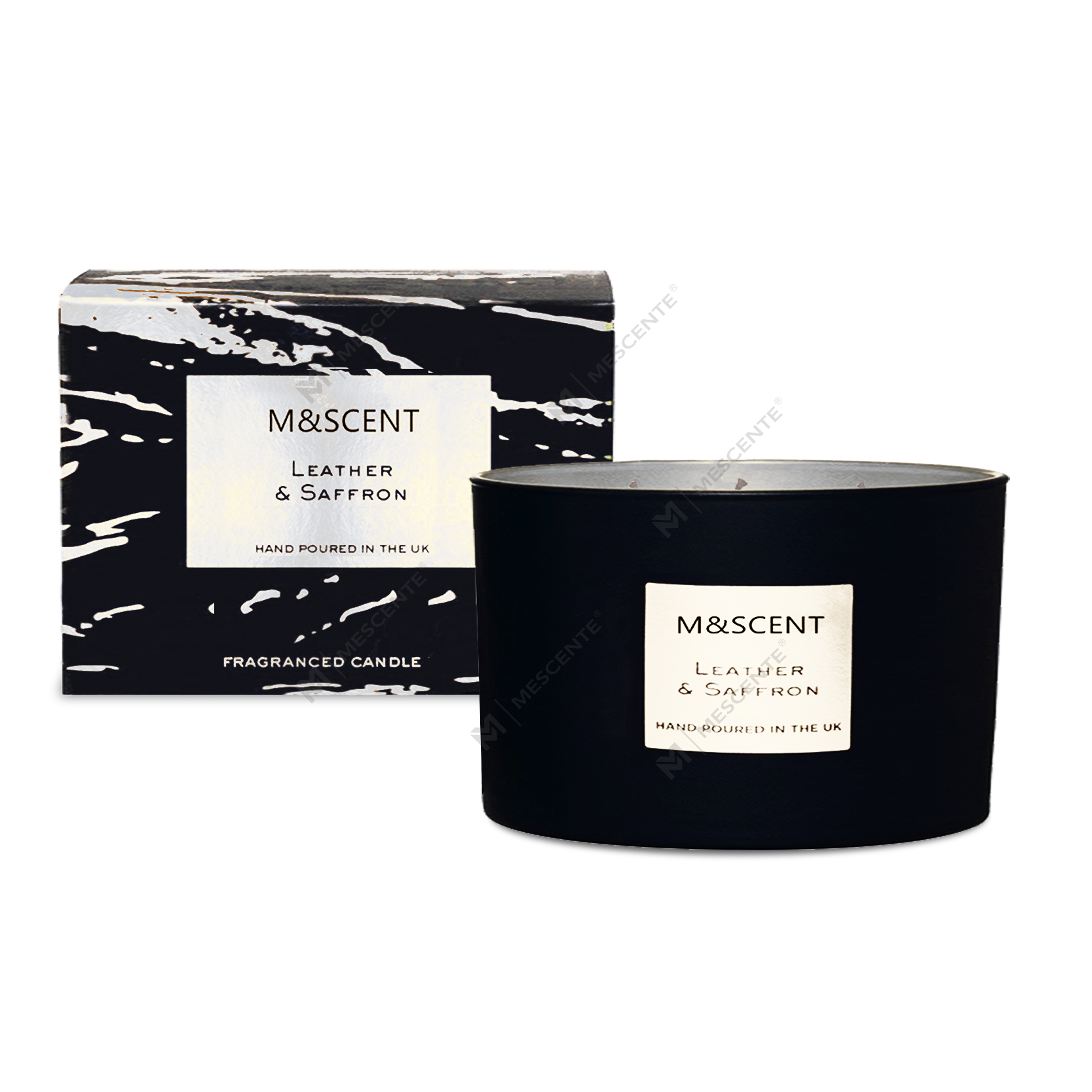 M&Scent cumhartheiripe maisiúil mórdhíola 3 wick seit bronntanas coinneal cnó cócó pailme scented