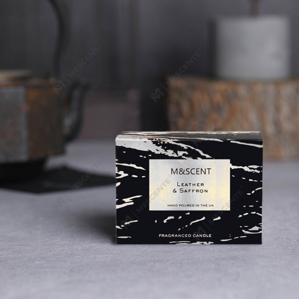 M&Scent cumhartheiripe maisiúil mórdhíola 3 wick seit bronntanas coinneal cnó cócó pailme scented