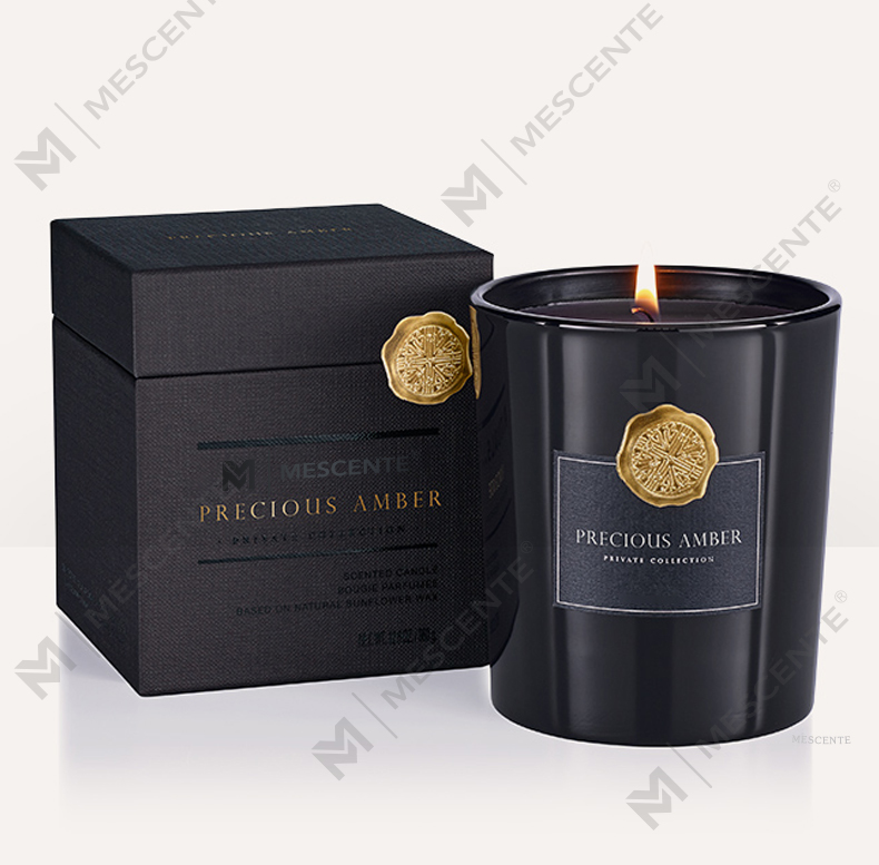 M&Scent só lipéad príobháideach saincheaptha prócaí gloine maisiúil cumhra coinneal céir soighe