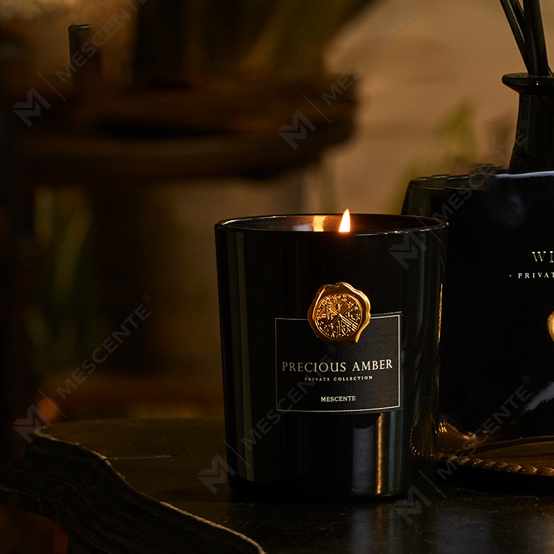 M&Scent só lipéad príobháideach saincheaptha prócaí gloine maisiúil cumhra coinneal céir soighe