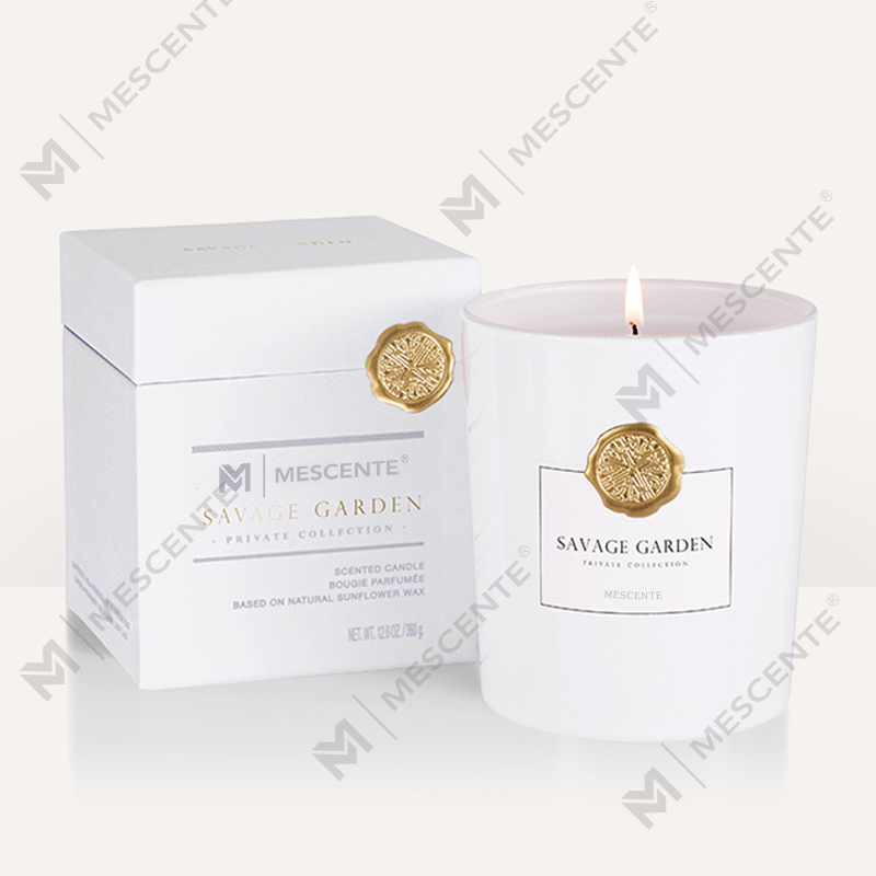 M&Scent só lipéad príobháideach saincheaptha prócaí gloine maisiúil cumhra coinneal céir soighe