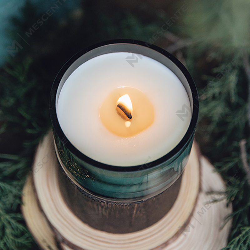 M&Scent prócaí gloine saincheaptha mór-ordú coinneal céir soighe boladh le criostail