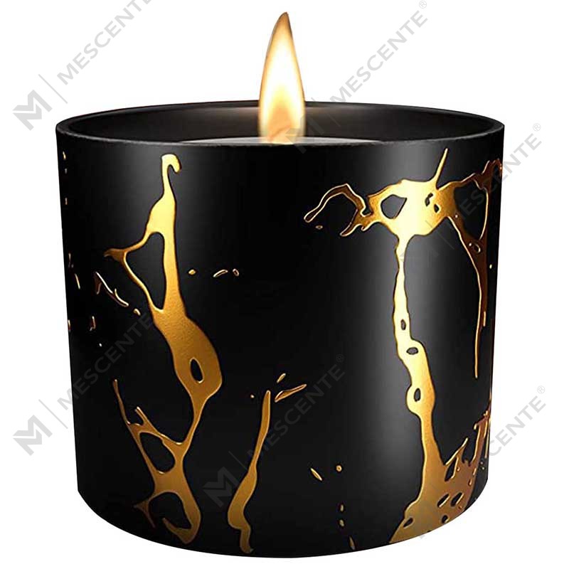 Méid Mór Só Maisiúchán Baile Ceirmeacha Pearsanta Saincheaptha Gránach Óir Próca Coinneal Lámhdhéanta Coinneáin Céir Soighe Socraigh Bronntanais Coinnle Scented