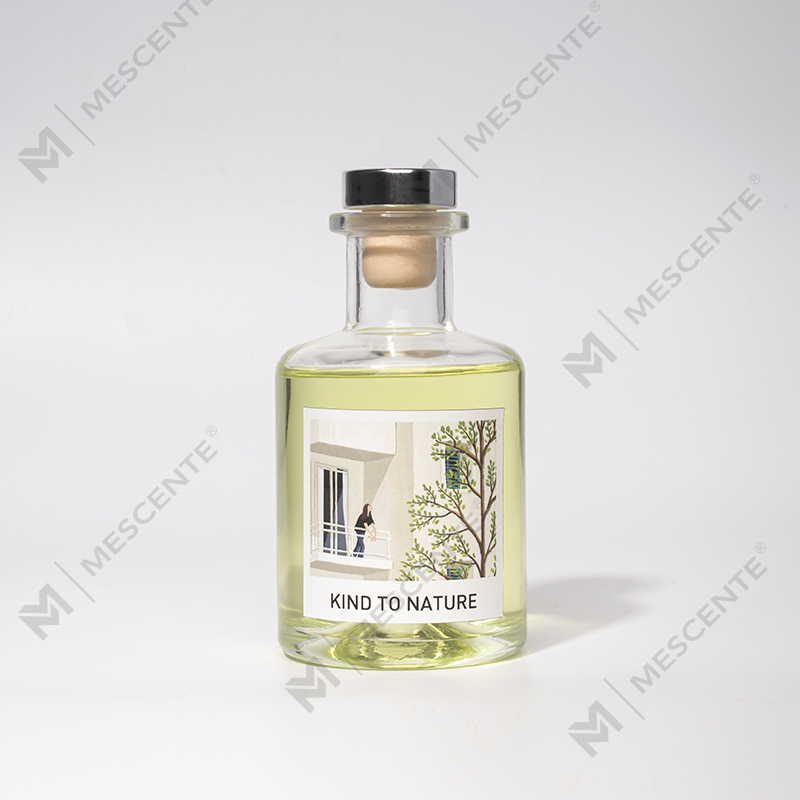 Buidéal Mór Maisiúil Só M&Scent Ola Riachtanach Giolcach Idirleata le Tacar Bronntanais Bláthanna Triomaithe