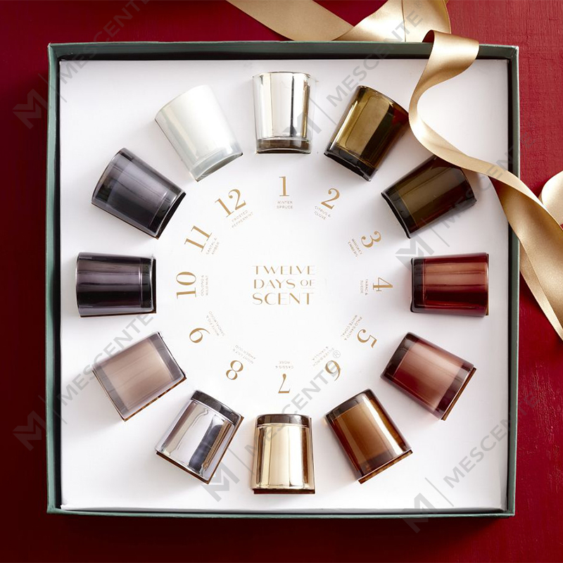 M&Scent Só Próca Baile Cumhráin na Nollag Coinnle Céir Soighe Scented le clúdach