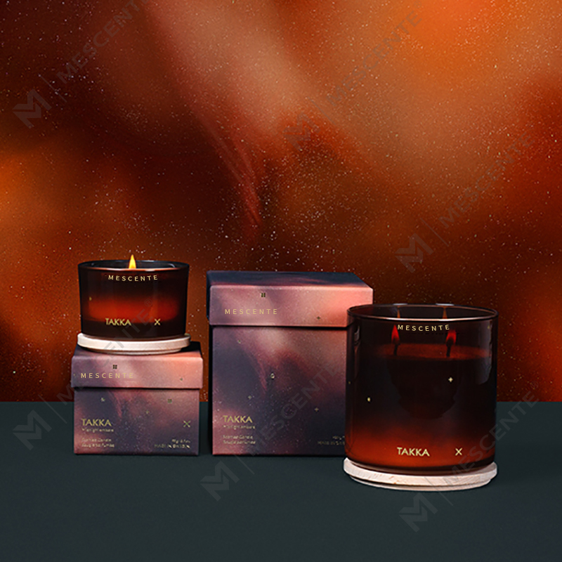 Coinnle Céir Soighe Scentáilte Nollag Lámhdhéanta Saincheaptha M&Scent le Bosca Bronntanais