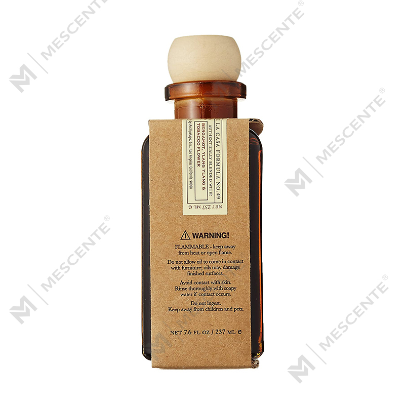 Só M&Scent Saincheaptha Buidéal Gloine Rós Mór Óir Bláth Lipéad Príobháideach Difuser Giolcach Leachtach Le Bosca Bronntanais